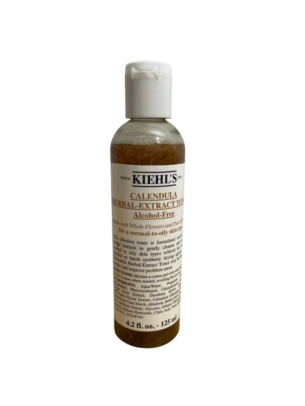 Kiehls Calendula Herbal-Extract Toner Alcohol-Free 4.2 Fl Oz Normal To Oily Skin